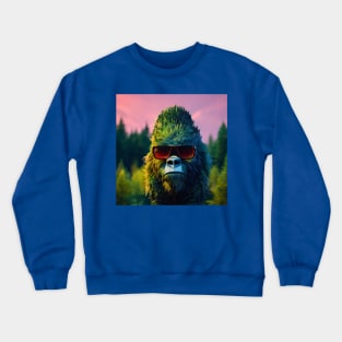 Dope Sasquatch in Nature Crewneck Sweatshirt